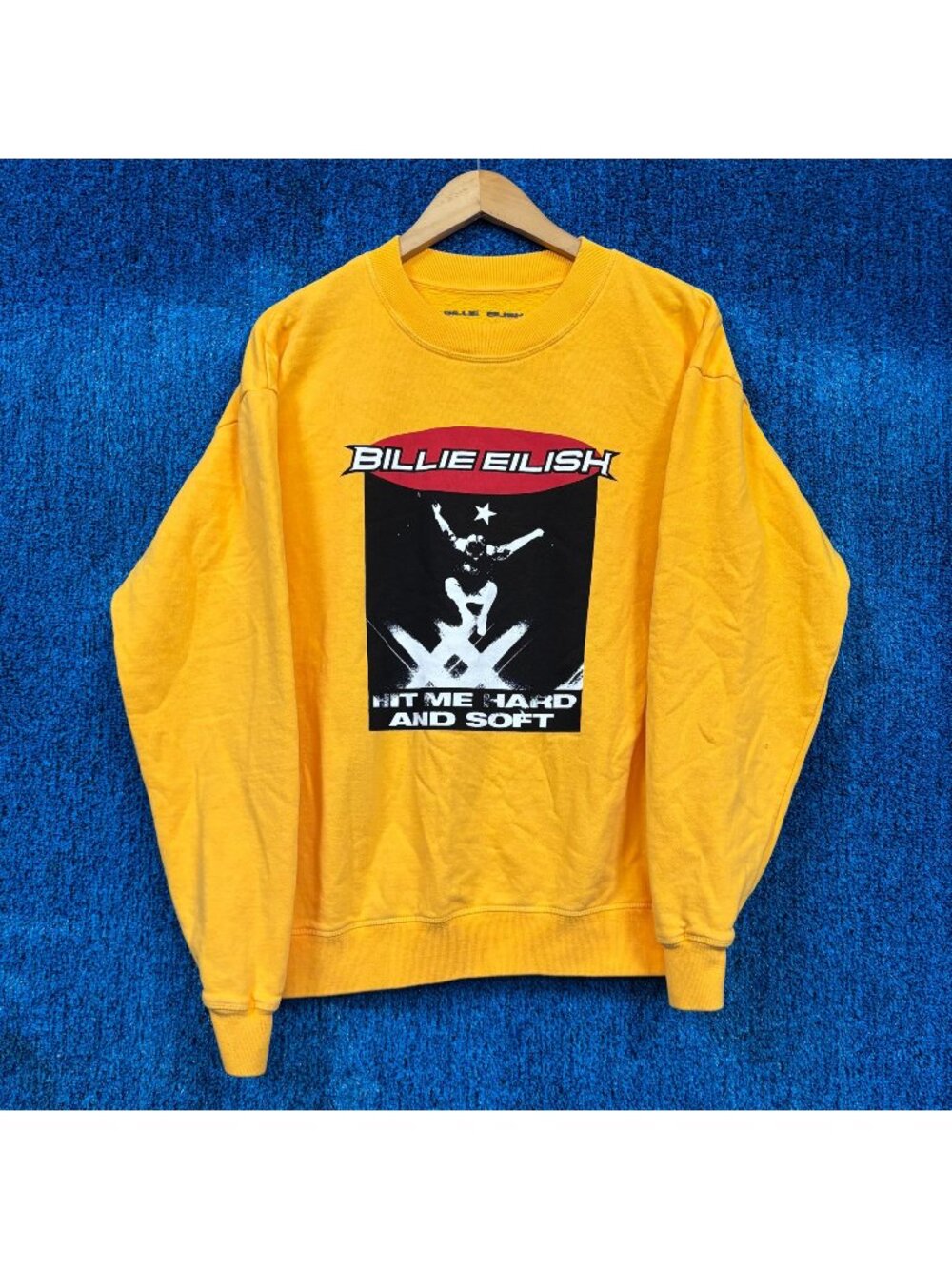 Billie Eilish “Hit Me Hard And Soft” Graphic Crewneck Sweater Size S